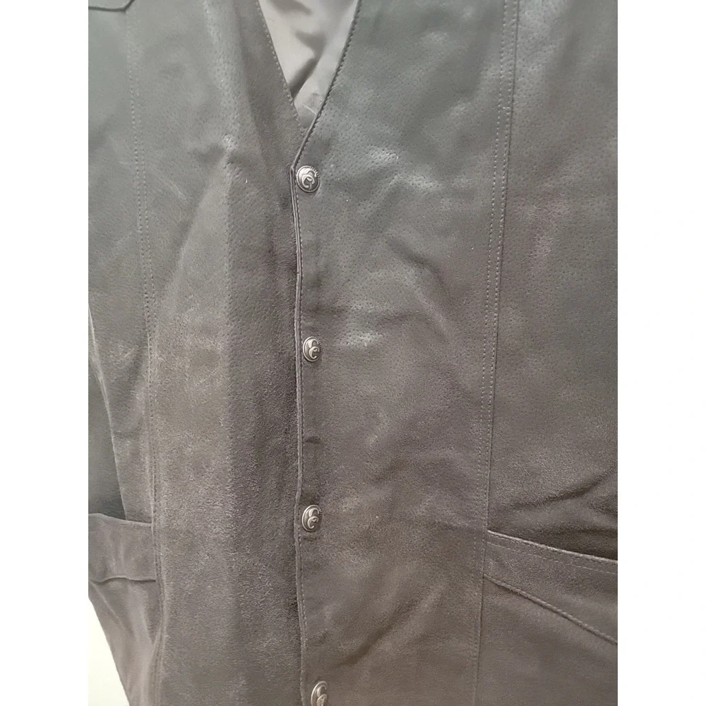 Cripple Creek Mens Vest 4XL Genuine  Leather Western Cowboy Brown New W/O Tags